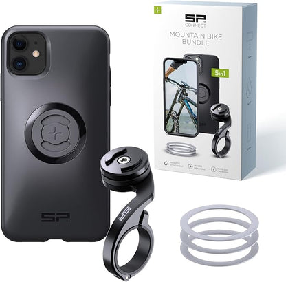 SP CONNECT Mountain Bike Bundle | SPC+ | Compatible with iPhone 11/XR | Mountain Bike Phone Holder | Bike Phone Mount | Bicycle Accessories and Bike Phone Holder | Cell Phone Holder