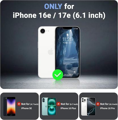 jaroco Magnetic for iPhone 17e Case& iPhone 16e Case, [Compatible with MagSafe][Military Grade Drop Protection][Heavy Duty Protection][Non-Slip][Shockproof] 2-Layer Bumper Phone Case 6.1''-Deep Blue