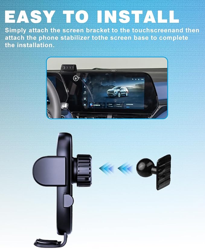 Car Phone Holder for 2026 Chevy/Chevrolet Equinox Accessories 2025 Dash Mount Cell Phone Mount for Most Smartphones Auto Interior Accessories(Just for 11.3inch Screen)