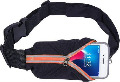 Running Belt Fanny Packs for women and men,Belt Bag for Hiking Cycling Workout,Reflective Fanny Packs for Men Runners Belt Compatible with iPhone13,12 pro,Travelling Money Phone Holder for Running