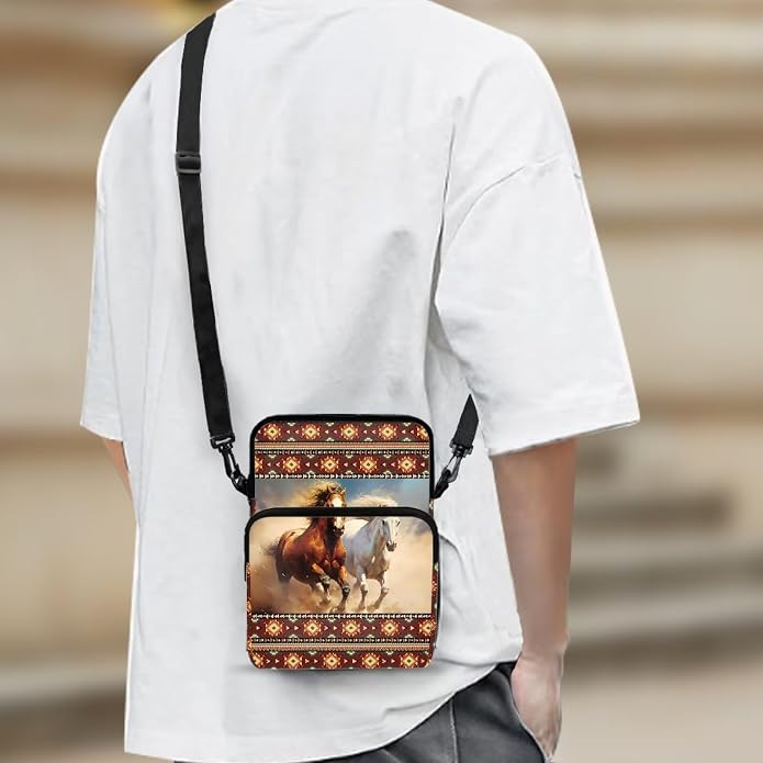 Men's Crossbody Bag, Small Cell Phone Wallet, Women's Shoulder Handbag, Travel Gym Bag