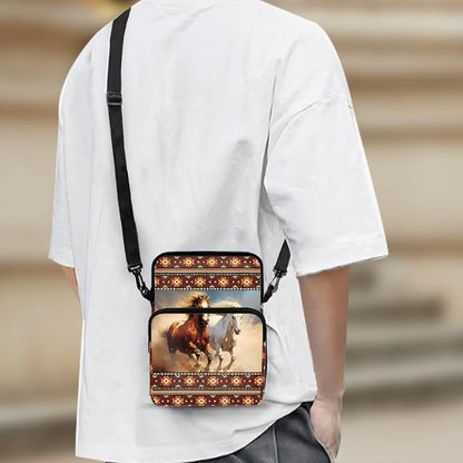Men's Crossbody Bag, Small Cell Phone Wallet, Women's Shoulder Handbag, Travel Gym Bag