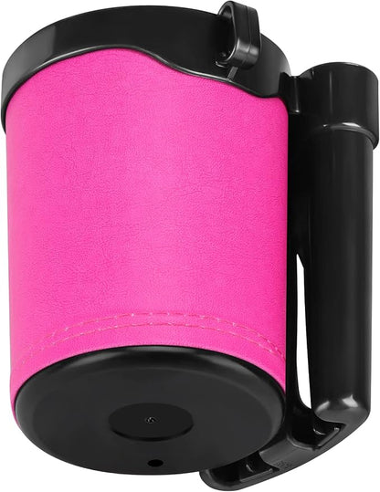 Accmor 3-in-1 Bike Cup Holder with Cell Phone Keys Holder, Bike Water Bottle Holders, Universal Bar Drink Cup Can Holder for Bicycles, Motorcycles, Scooters, Black Pink