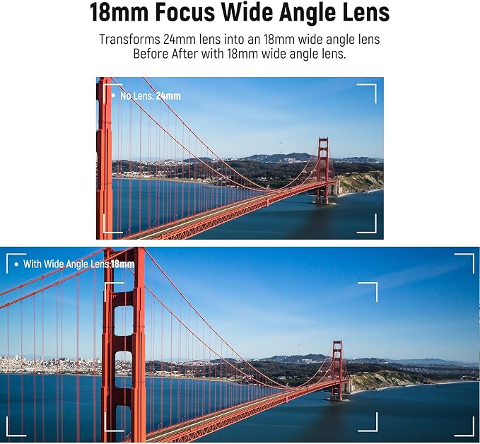 NEEWER 2 in 1 18mm Wide Angle & 10x Macro Lens with Extension Tube, Bayonet Mount Lens Adapter & Cleaning Cloth, Only Compatible with Sony ZV1 (White Frame)