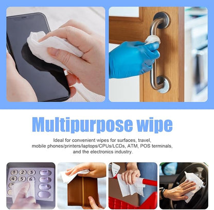40PCS/Box Technical Prep Pads wipes (6"x5.9") Multi-Purpose Large Non Woven Handy Wipes Cleaning for Thermal Paste Remover Surfaces Industrial Electronics cleaning paste Stain Remover Wipes
