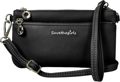 Save the Girls Cell Phone Purse - Touch Screen Women’s Crossbody Bag - Clutch Purses for Women (Bella) | Touch Screen, for Women