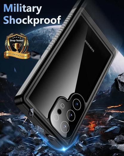 Oterkin for Samsung Galaxy S24 Waterproof Case, Full Body Protective Rugged Phone Case for Samsung S24 with Built-in HD Screen & Lens Protector, 12FT Military Grade Protection (Blue)