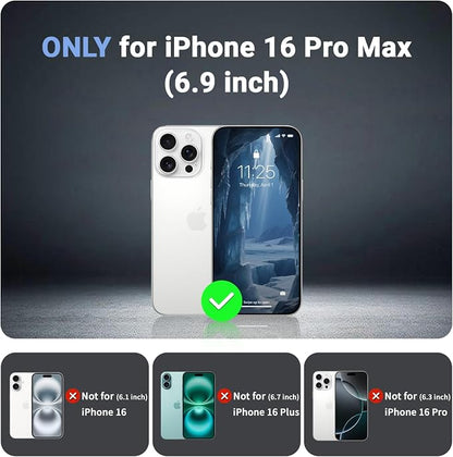 jaroco Magnetic for iPhone 16 Pro Max Case, [Compatible with MagSafe][Military Grade Drop Protection][Heavy Duty Protection][Non-Slip][Shockproof] 2-Layer Durable Bumper Phone Case 6.9''-Deep Blue