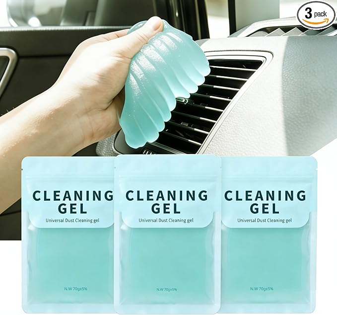 ASFSKY Car Cleaning Gel (3 Pack) Cleaning Putty Universal Dust Cleaning Car Interior Cleaner Keyboard Dust Remover Car Slime Gifts for Men Women Girl