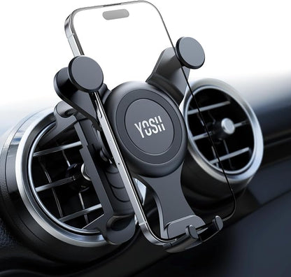 Car Phone Holder Upgraded for Mercedes Benz A/C Class C300/200/260 A180/200, GLA/GLB/GLC, Spring Clip for Round/Circular Vent Cradle for iPhone Samsung, for Mercedes Benz Accessories