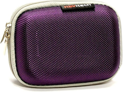 Navitech Purple Power Bank EVA Cover/Case/Travel Case Compatible With iWALK 3300mAh Portable Compact Built in Lightning Docking External Battery Pack