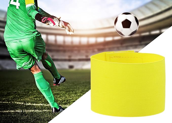 ONLYKXY 3PCS Captain Armbands 7x32.5CM/2.75x12.79inch Adjustable Leader Armband Team Sport Armband for Soccer Basketball Volleyball School Team Competition Coach Players Wrist Arm Bands