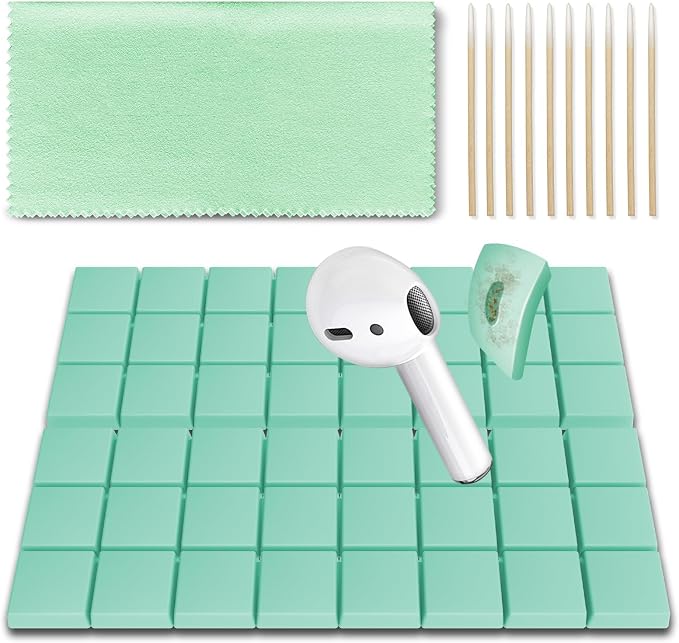 Cleaning Putty, Phone Cleaning Kit, Remove Ear Wax& Dirt& Gunk from Device's Small Crevices, for AirPod Cleaner Kit for Airpods Charging Case/Headphones/Phone/Electronics(Green)