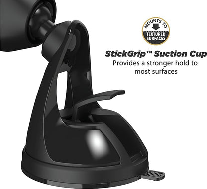 Scosche MM2VP2WDSR-XC0 MagicMount™ Pro Magnetic Car Phone Holder Bundle for Air Vent and Window or Dashboard - Strong Magnetic Mount for iPhone and Android - 360° Adjustable Secure Cell Phone Mounts