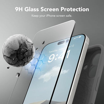 Magnetic for iPhone 17 Case, Compatible with MagSafe, [Full Camera Protection][Screen Protector] Silicone Shockproof Protective Phone Case for iPhone 17 6.3", Dark Gray