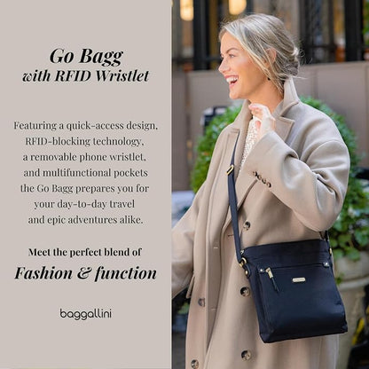 Baggallini womens Go Bagg With Rfid Phone Wristlet