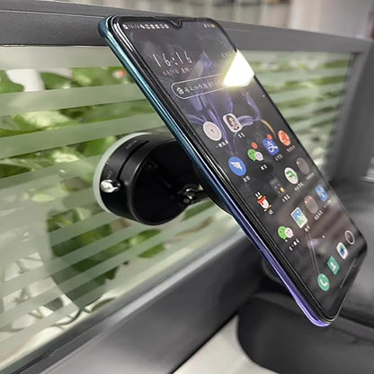 Metal Phone Stand for Desk, Universal Phone Holder with 360 Rotating Arm Foldable Retractable Stand Compatible with Magnetic and Android Phones, Office Accessories (A7)