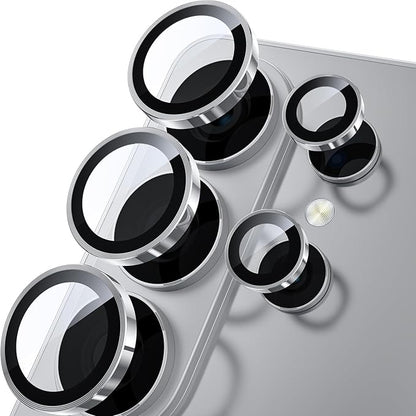 WSKEN for Samsung Galaxy S26 Ultra Camera Lens Protector - Ultra Thin Case Friendly, 9H Shatterproof Tempered Glass with Anti Scratch Metal Circle Camera Screen Protector Cover Accessories, Silver
