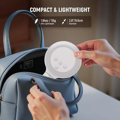 NEEWER Entry Level Version 3.8" Ring Light, 3W Clip on Phone Selfie Lighting for iPhone Laptop Desk Computer Webcam Video Conference Zoom Vlog Recording Streaming Makeup, 3 Modes CRI80 600mAh, NR5