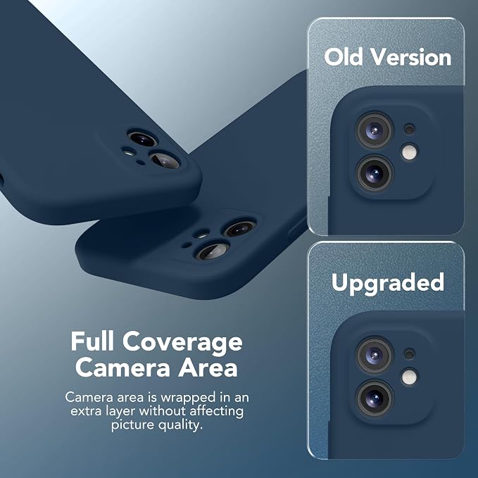 Magnetic for iPhone 11 Phone Case Silicone, Compatible with MagSafe, [Full Camera Protection][Screen Protector] Slim Shockproof Protective Case for iPhone 11 6.1", Deep Blue