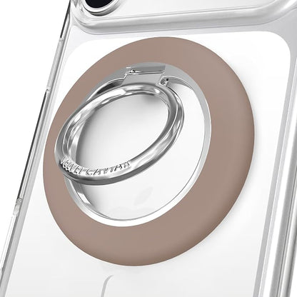 VELVET CAVIAR Compatible with MagSafe Phone Grip 2.0 | Cute Magnetic Ring Holder | Finger Loop Kickstand | Pop On Accessory for iPhone 17, 16, 15, 14, 13, 12 | Cashmere Taupe