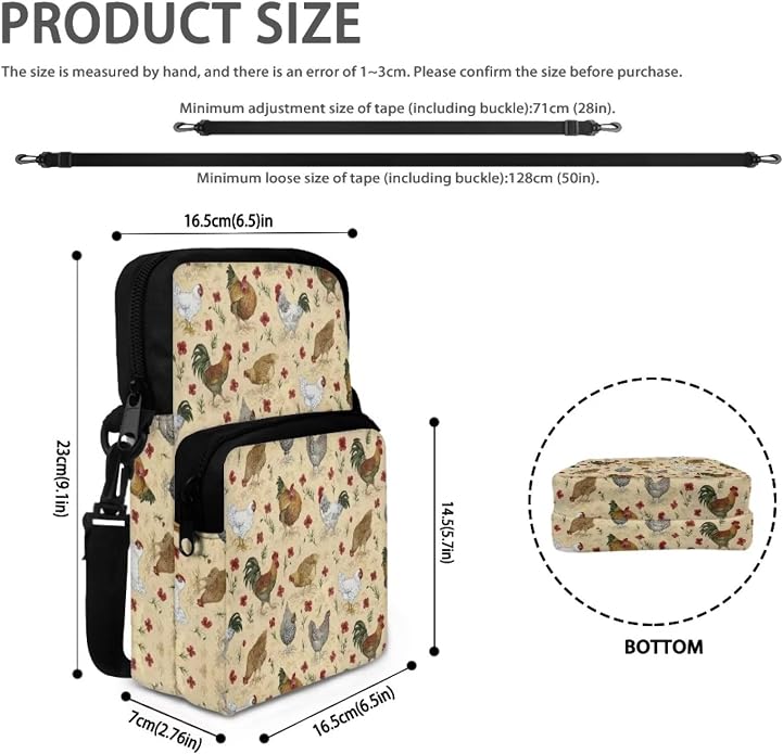 Men's Crossbody Bag, Small Cell Phone Wallet, Women's Shoulder Handbag, Travel Gym Bag