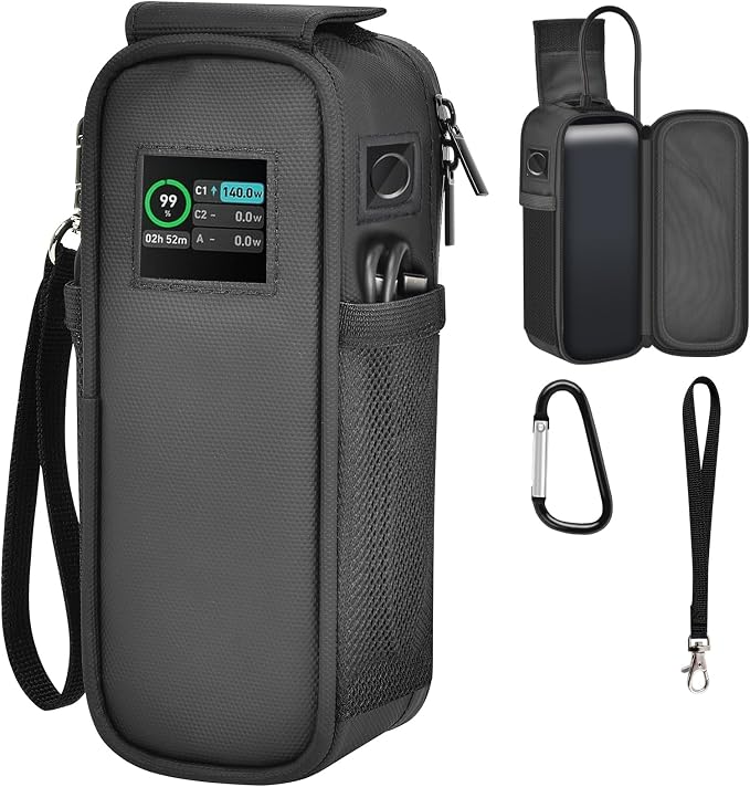 Case Compatible with Anker 737 Power Bank, 24,000mAh 3-Port Laptop Portable Charger, Battery Chargers Travel Carrying Holder for Laptop Phone Computer Fast Charging &USB Cables, Adapters (Bag Only)