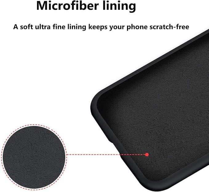 Ultra Slim Liquid Silicon Gel Case Compatible for iPhone 12 mini 5.4 inch 2020 with Card Holder Sleeves Slot Anti-Scratch Shockproof Wallet Cover with Screen Protector (Black)