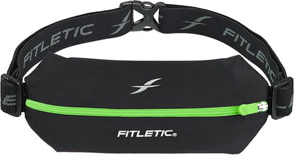 Fitletic Active Lifestyle Fanny Pack & Mini Sports Running Belt For Men & Women – Lightweight, Low Profile- Ultra-Soft Expandable Lycra Pouch - Fits All Phones – Inner Pocket