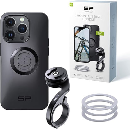 SP CONNECT Mountain Bike Bundle | SPC+ | Compatible with iPhone 14 Pro | Mountain Bike Phone Holder | Bike Phone Mount | Bicycle Accessories and Bike Phone Holder | Cell Phone Holder