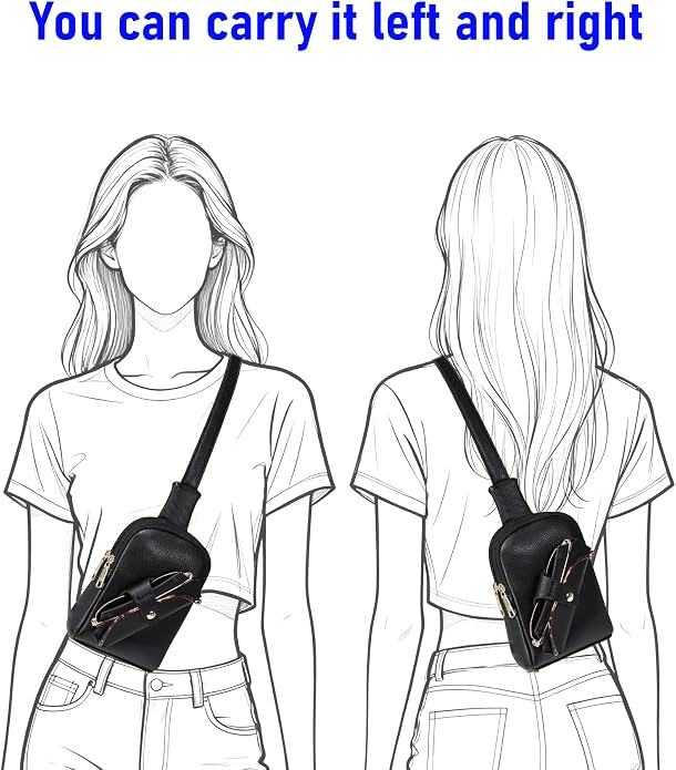 INICAT Small Sling Bag for Women Everyday & Travel Crossbody Bags Lightweight Cross Body Purses Vegan Leather