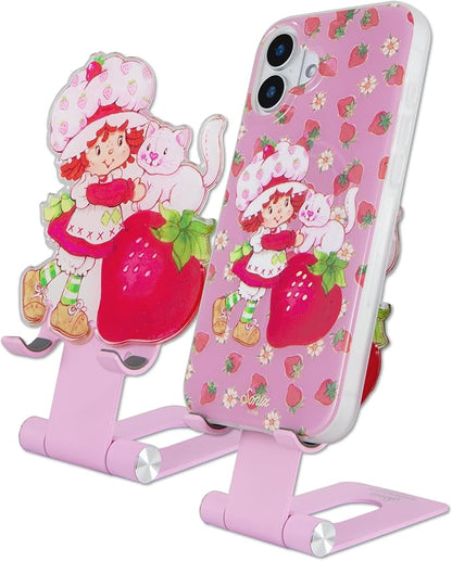 Sonix Character Phone Stand | Adjustable Cell Phone Holder, Desk Stand, Dock | Strawberry Shortcake Vintage