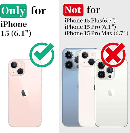 Cozycase for iPhone 15 Waterproof Shockproof Dustproof Case [Compatible with MagSafe] - Heavy Duty/360 Full Body/Military Grade/Rugged Built in Screen/Camera Protector with Lanyard Black
