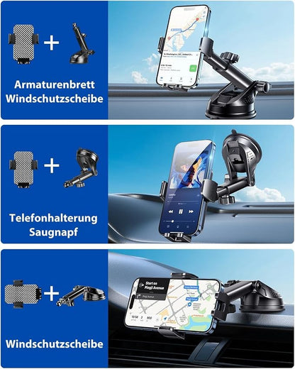 Mobile Phone Holder Car Mobile Phone Holder Car Universal Mobile Phone Holder Car 360° Rotatable Car Mobile Phone Holder Dashboard Windscreen Mobile Phone Holder Car for iPhone Android Smartphone