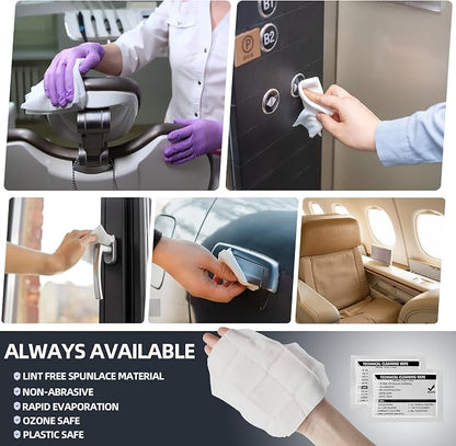 99.9% Technical Prep Pads 5.7"×5.9" Multi-Purpose Large Non Woven Handy Wipes Cleaning for Surfaces/Electronics/Industrial/Thermal Paste Remover, etc, 30/Box