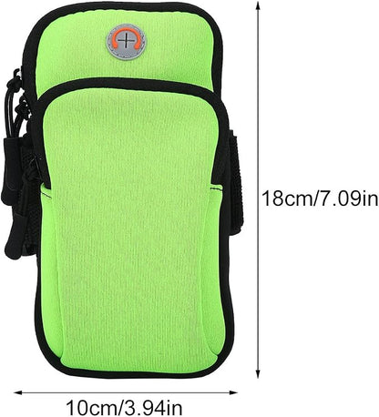 VGEBY Arm Pouch Outdoor Sport Running Jogging Exercise Armband Bag Wrist Pouch Phone Case Bag(Green) Sports Bag Supplies Wrist Phone Pouch Green Arm Pouch Green Arm Pouch