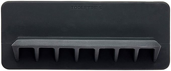 TOOLETRIES The Jack Shower Phone Holder - Designed for Shower Bath or Bathroom Mirror. Holds Any Phone Tablet ipad no-Residue Adhesive Grip to Shiny Surfaces (Charcoal)