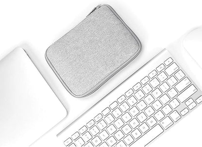 Electronics Organizer, Jelly Comb Electronic Accessories Case Portable Double Layer Cable Storage Bag for Cell Phone, Data Line, Power Bank, USB Flash Drive and More (Black, Single layer/Mini)