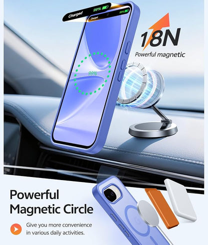 FNTCASE for Google Pixel 10a Case: [Compatible with Magsafe] Translucent Matte Cases with [Screen Protector] Military Grade Shockproof Protective Magnetic Phone Cover for Pixel 10A - Ultramarine