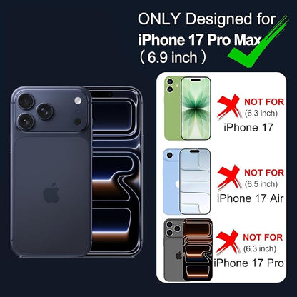 Battery Case for iPhone 17 Pro Max, Upgraded 12000mAh Rechargeable Portable Extended Battery Pack Supported Qi Wireless Charging Case Compatible with iPhone 17 Pro Max (6.9 inch) Charger Cover (Black)