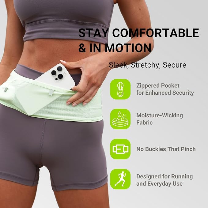 FlipBelt Air Adjustable - Spring Mint - MXL
