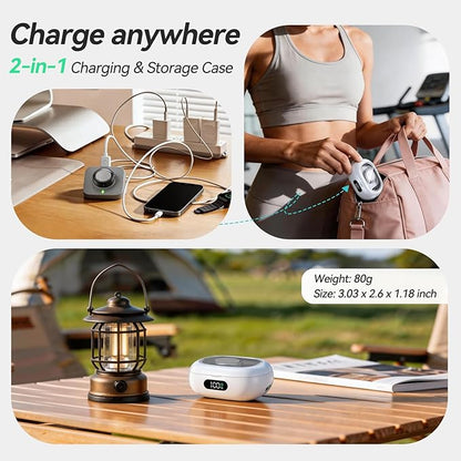 Tensea Portable Charging Case Compatible with Oura Ring Gen 4 & Gen 3, 2000mAh Wireless Power Station, Universal Fit, 30-Day Runtime Charger Accessories (Official Charger NOT Included)