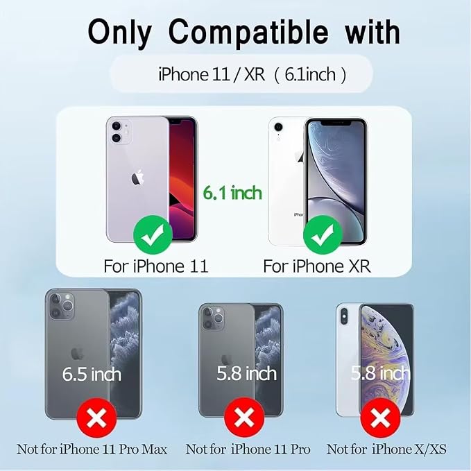 Feob Battery Case for iPhone 11/XR, [2026 Upgraded] 7500mAh Slim Portable Smart Charging Case Rechargeable Protective Extended Charging Cover for iPhone 11/XR-Green
