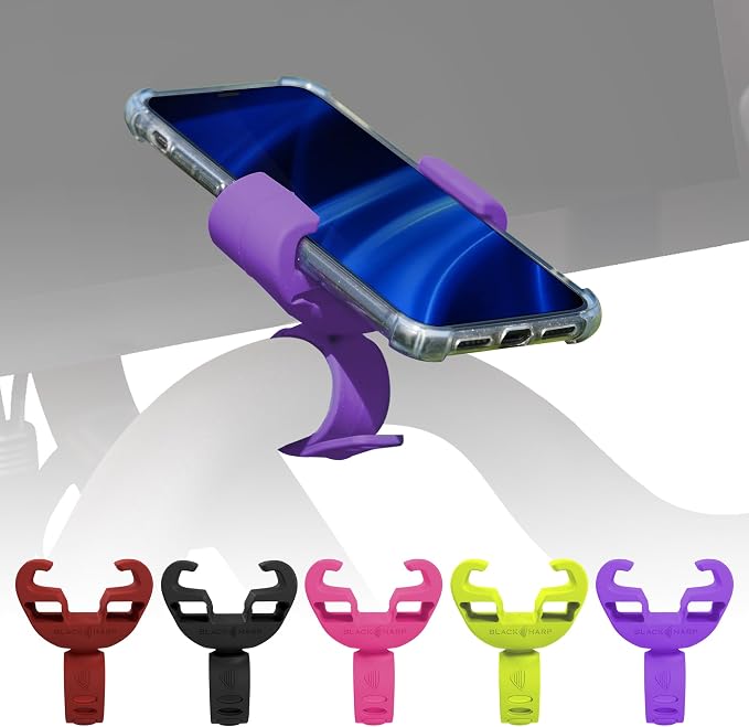 Silicone Bike Phone Holder Designed for Peloton and Exercise Bike- Cell Phone Mount for Stationary Exercise Bike Accessories