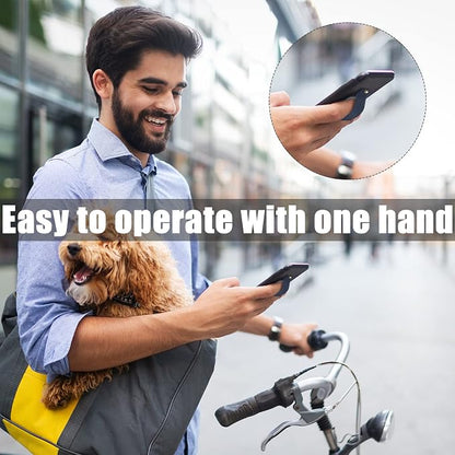 Weewooday 6 Pieces Phone Grip Holder Cell Phone Grip Strap Telescopic Finger Strap Stand Universal Finger Kickstand for Most Smartphones(Charming Colors)
