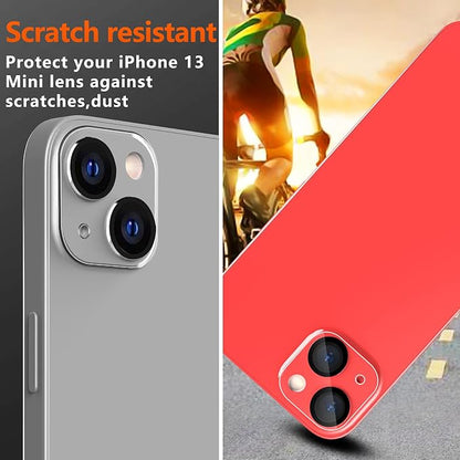 Ferilinso Designed for iPhone 13 Mini Screen Protector, 3 Pack HD Tempered Glass with 2 Pack Camera Lens Protector, Case Friendly, 9H Hardness, Bubble Free, 5G 5.4 Inch, Easy Installation