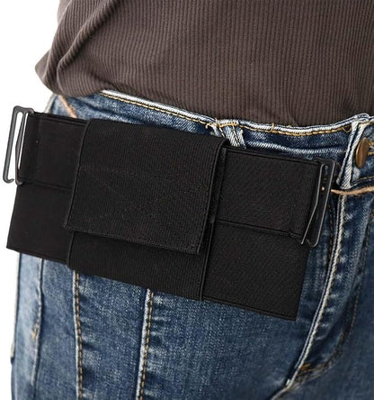 Leadigol Slim Running Phone Belt Bag, 18x9cm Waist Bag Money Belts Waist Pack Pouch Running Phone Holder Bag for Hiking Climbing Outdoor Women Men(17.5cm)