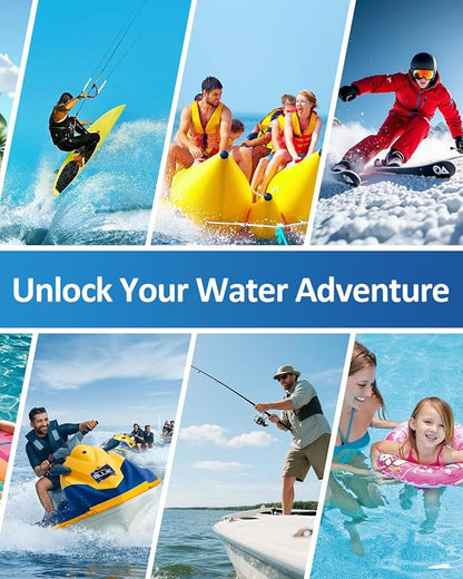 Floating Waterproof Phone Pouch 2 Pack, IP68 Waterproof Phone Case, Up to 8.3" Dry Bag for iPhone 17 16 15 14 Pro Max Samsung S25 Ultra S24 S23, Kayak/Beach/Cruise Travel Essentials - Black+Green