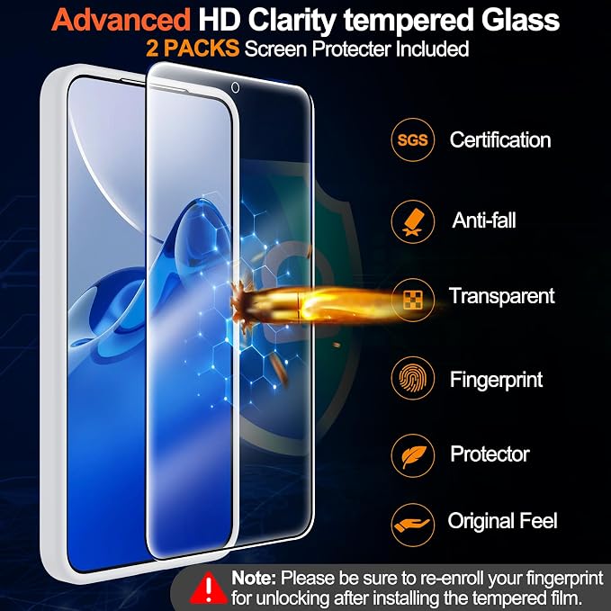 MOZOTER for Samsung Galaxy S25 Plus Case with Magnetic,[Compatible with MagSafe][12Ft Military Dropproof][2*Screen Protector] Translucent Slim Shockproof Holsters Case for S25 Plus,6.7"-Clear