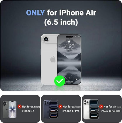 jaroco Magnetic for iPhone Air Case, [Compatible with MagSafe][Military Grade Drop Protection][Heavy Duty Protection][Non-Slip][Shockproof] 2-Layer Durable Bumper Phone Case 6.5''-Gray
